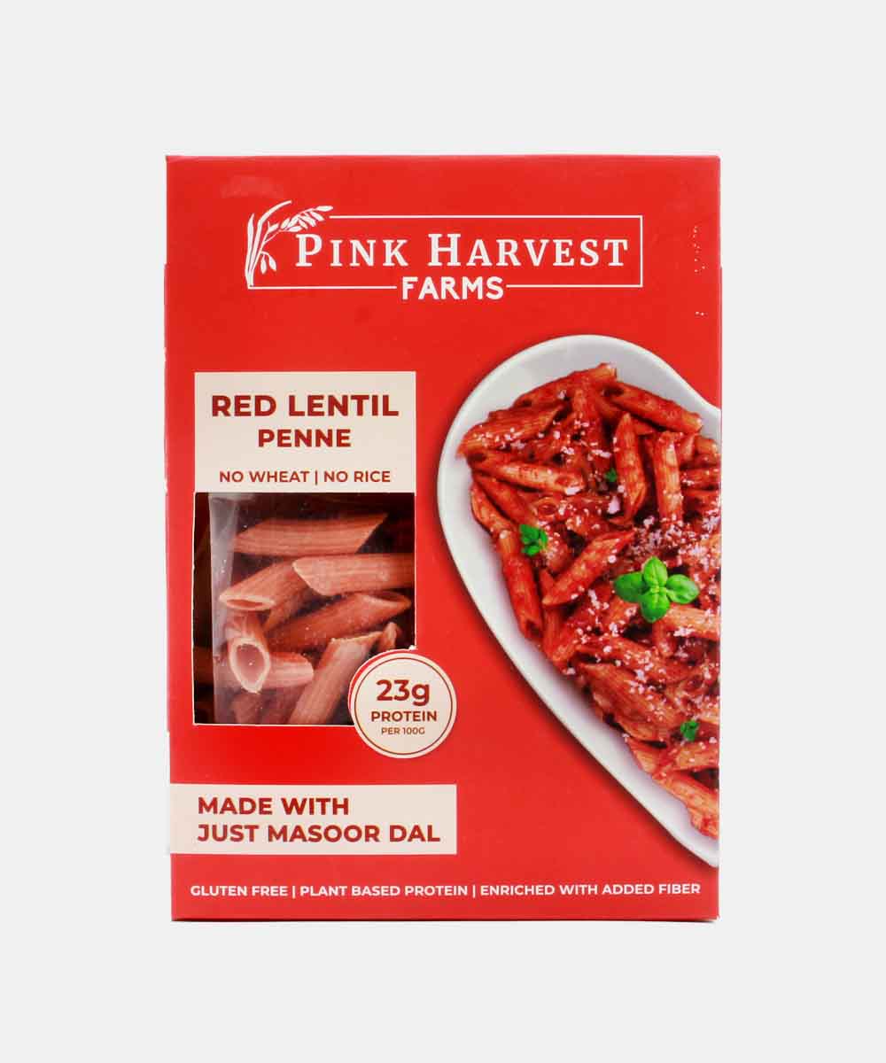 Pink Harvest Farms Red Lentill Gulten Free Penne 200 Gm