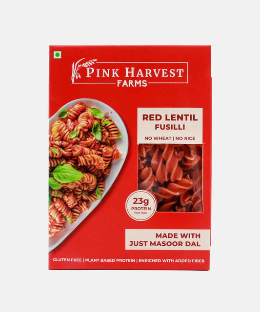 Pink Harvest Red Lentill Fusilli Pasta 200 Gm