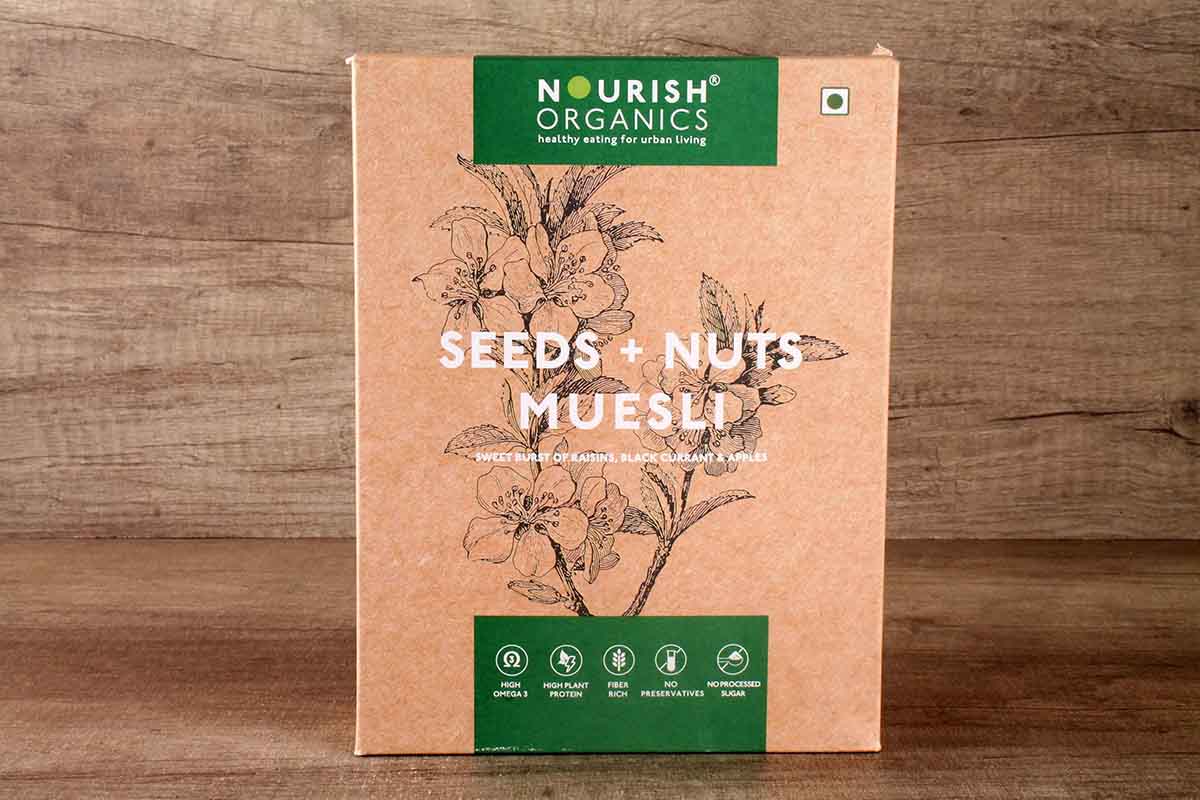 Nourish Organics Seed Nuts Muesli 300 Gm