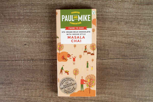 Paul And Mike 57% Milk Chocolate With Indian Style Masala Chai 68 Gm