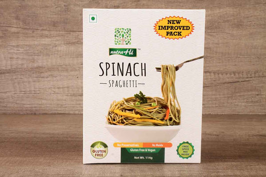 Nutra Hi Gluten Free Spinach Spaghetti 114 Gm