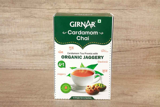 Girnar Cardamom Premix Organic Jaggery Chai 140 Gm