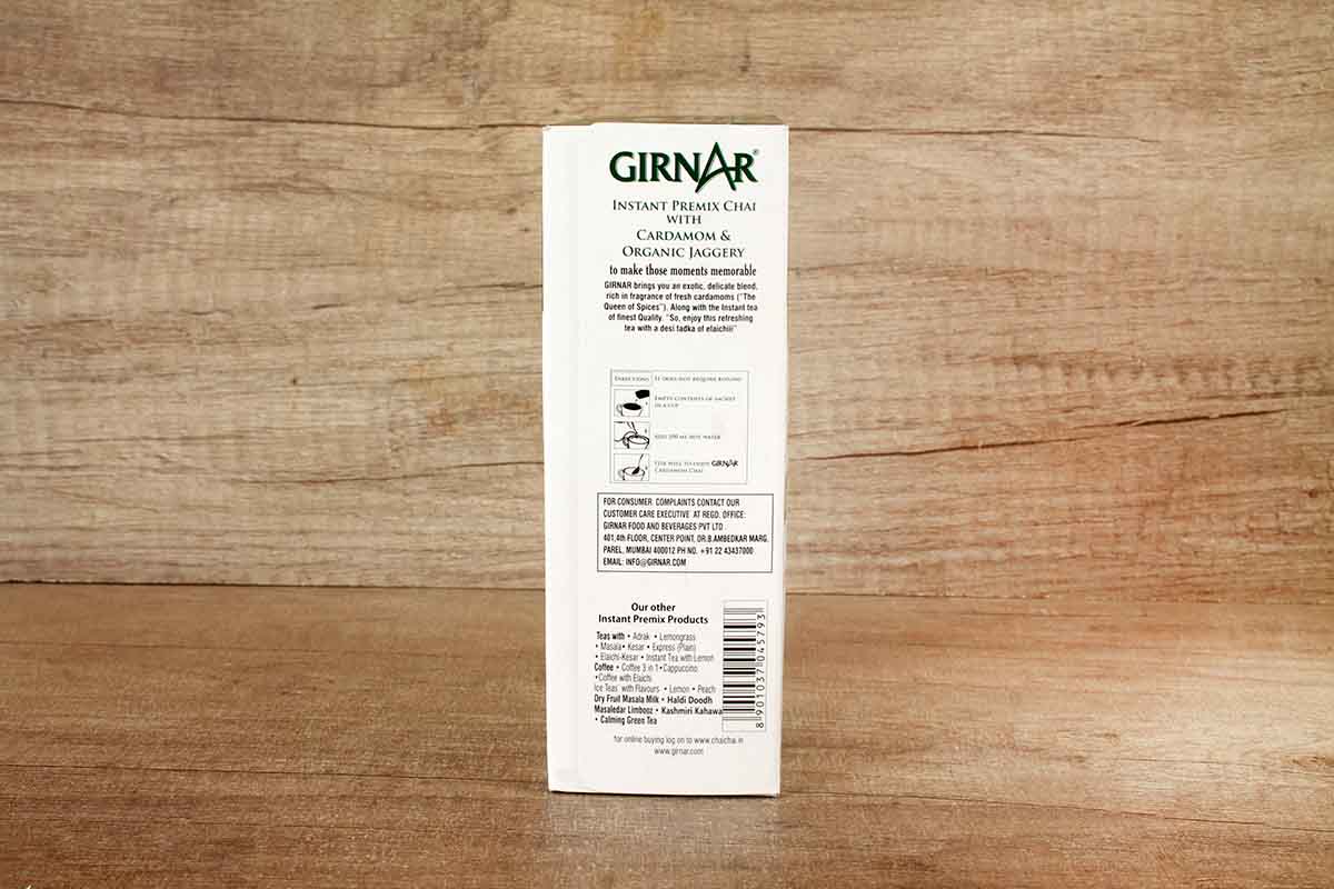 Girnar Cardamom Premix Organic Jaggery Chai 140 Gm