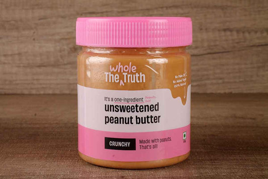The Whole Truth Unsweetened Peanut Butter Crunchy 325 Gm