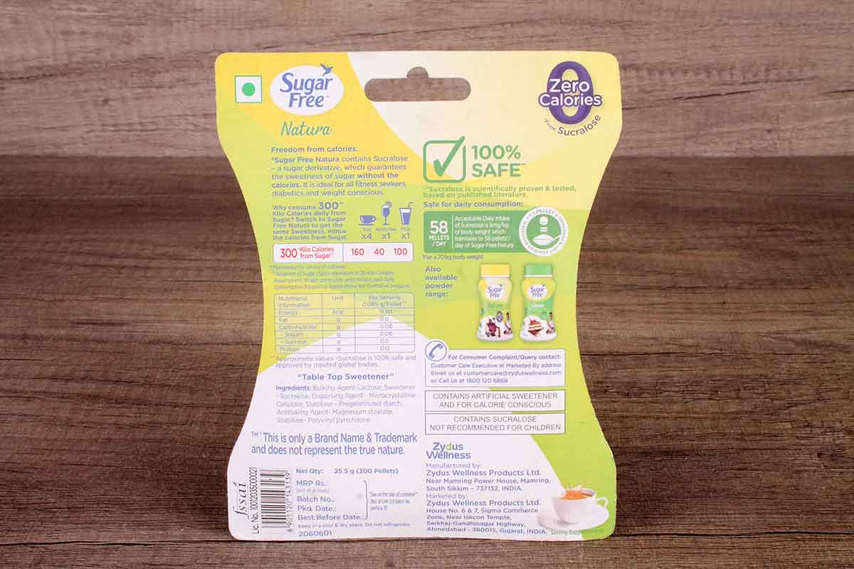 Sugar Free Natura Zero Calories 300 Pellets 25.5 Gm