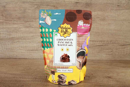The Belgian Waffle Co Choco Oats Pancake & Waffle Mix 250 Gm