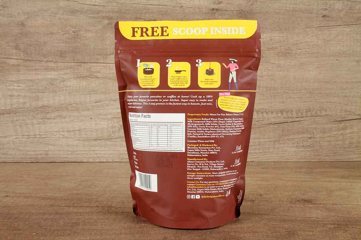The Belgian Waffle Co Choco Oats Pancake & Waffle Mix 250 Gm