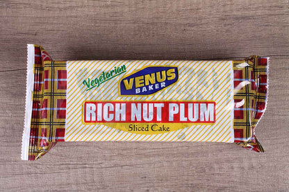 Venus Bekar Vegetarian Rich Nut Plum Sliced Cake 200 Gm