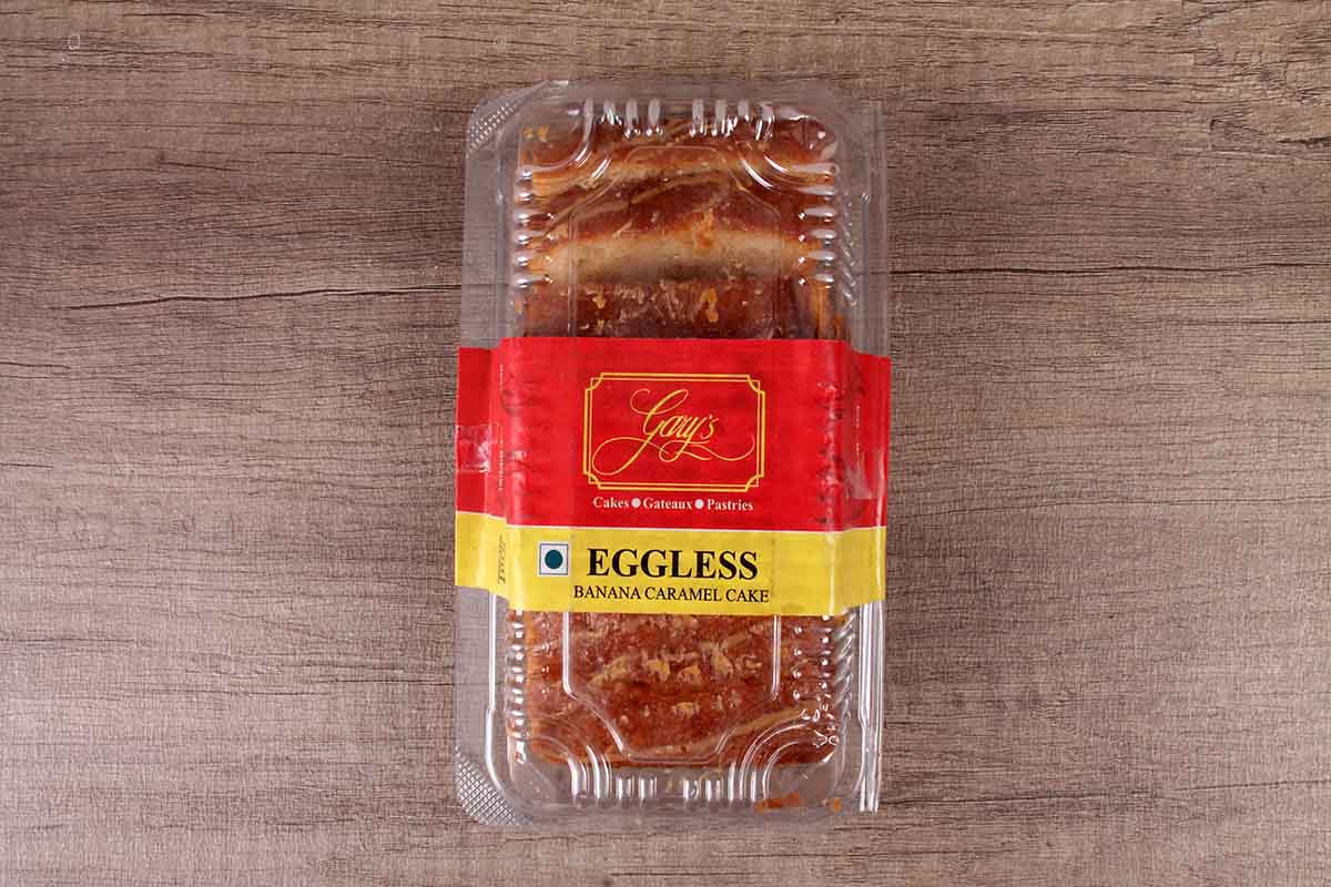 Garys Eggless Banana Caramel Cakes 250 Gm