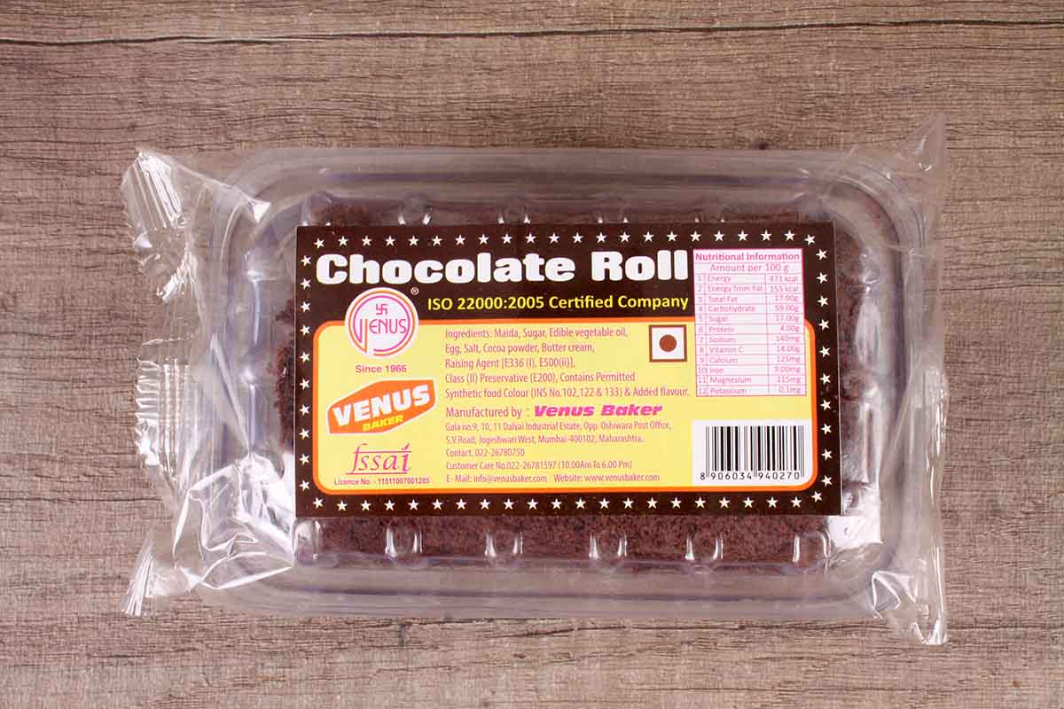 Venus Chocolate Roll Cake 230 Gm
