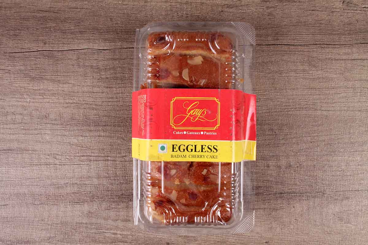 Garys Eggless Badam Cherry Cakes 250 Gm