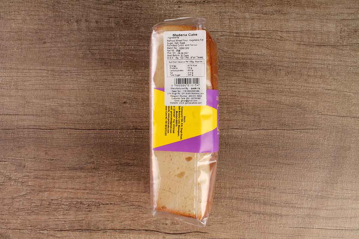 Garys Madeira Cake 250 Gm