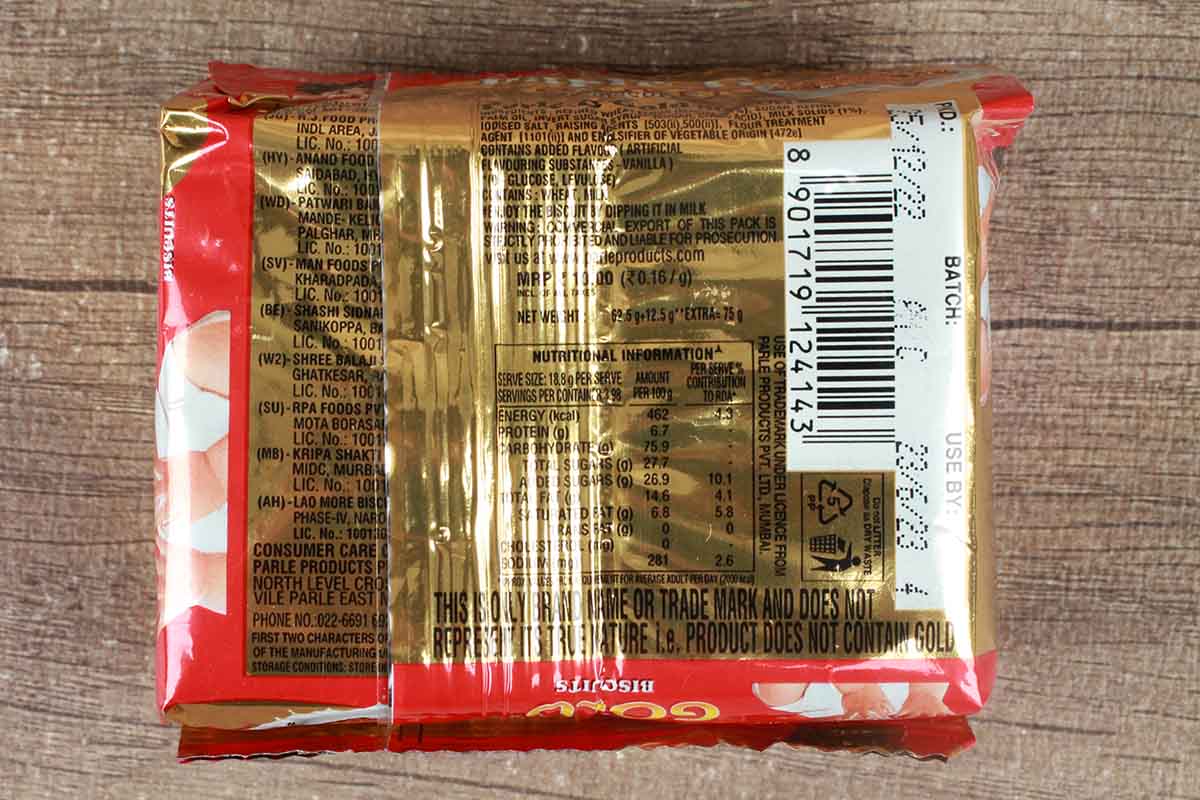 Parle-G Gold Biscuits 75 Gm