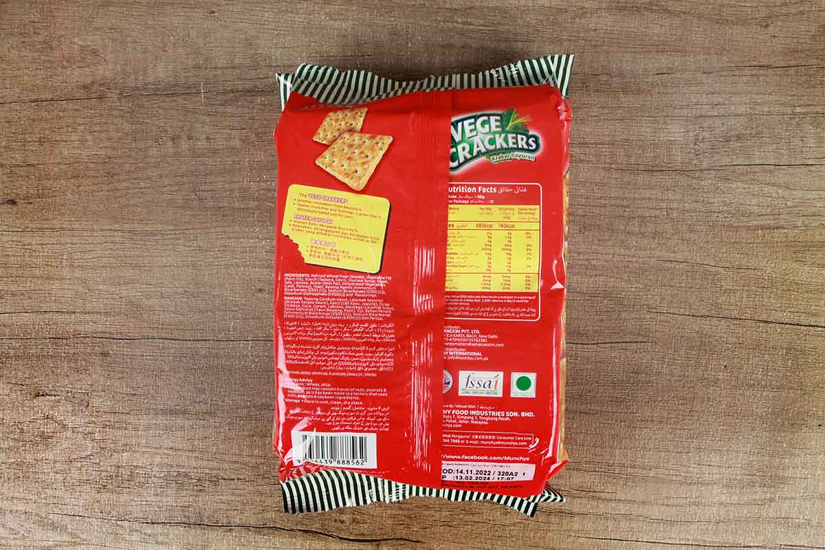 Munchy Vege Crackers Kraker Sayuran 300 Gm