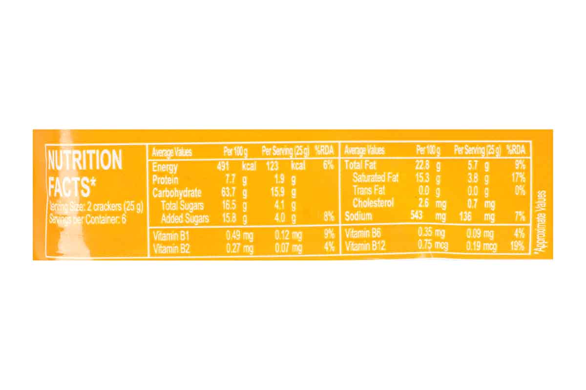 Malkist Cheese Flavoured Chunchy Crackers Biscuits 150 Gm