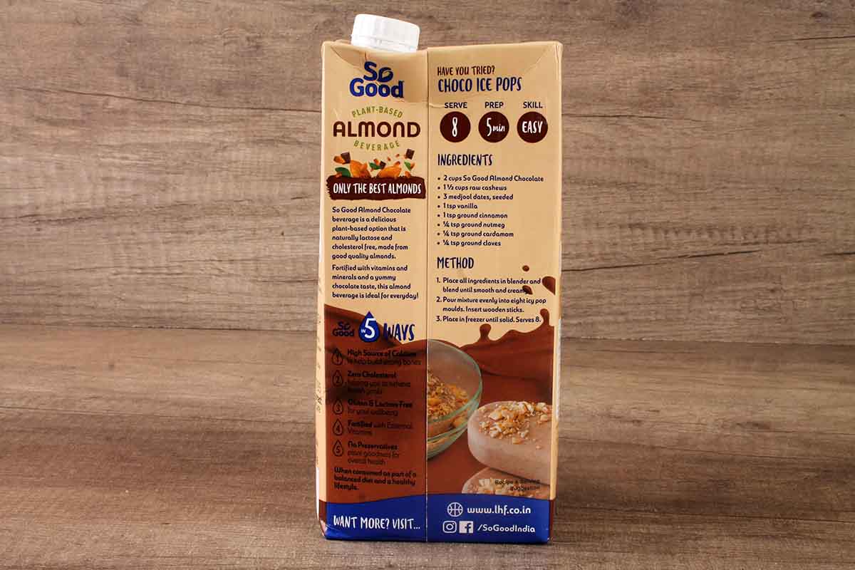 So Good Chocolate Almond Milk 1 Ltr