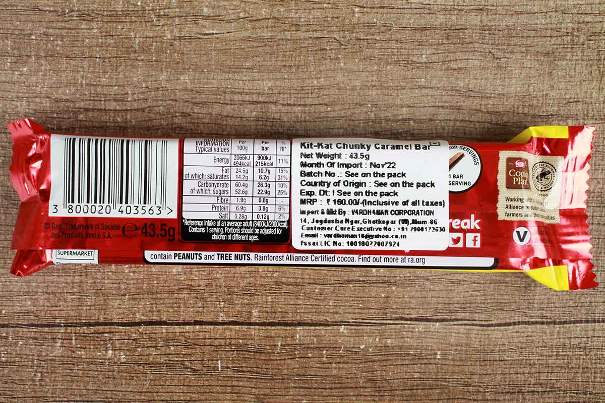 Kitkat Chunky Caramel Chocolate 42 Gm