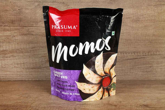 Prasuma Cheesy Spicy Veg Momos 10 Pc