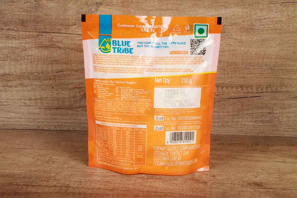 Blue Tribe Chicken Nuggets Plant Based 250 Gm