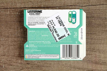 Listerine Cool Mint Pocket Pack 24 Trips 10 Gm