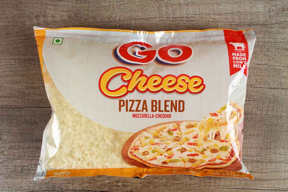 Go Pizza Blend Mozzarella + Cheddar Cheese 500 Gm