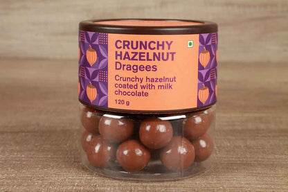 Entisi Crunchy Hazelnut Dragees Coated Milk Chocolate  120 Gm