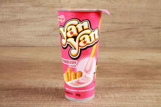 Meiji Yan Yan Strawberry Stick Biscuits 50 Gm