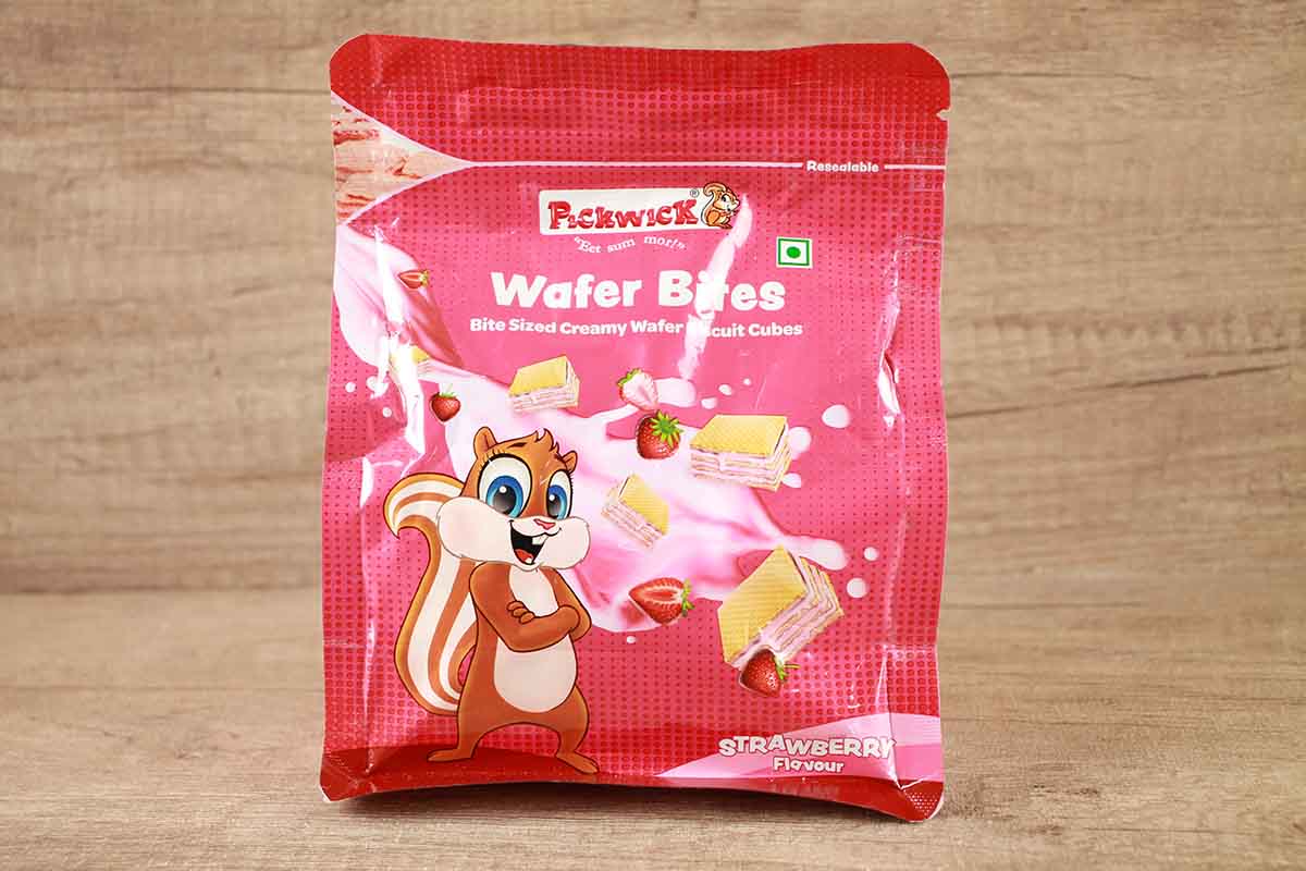 Pickwick Strawberry Wafer Bites 120 Gm