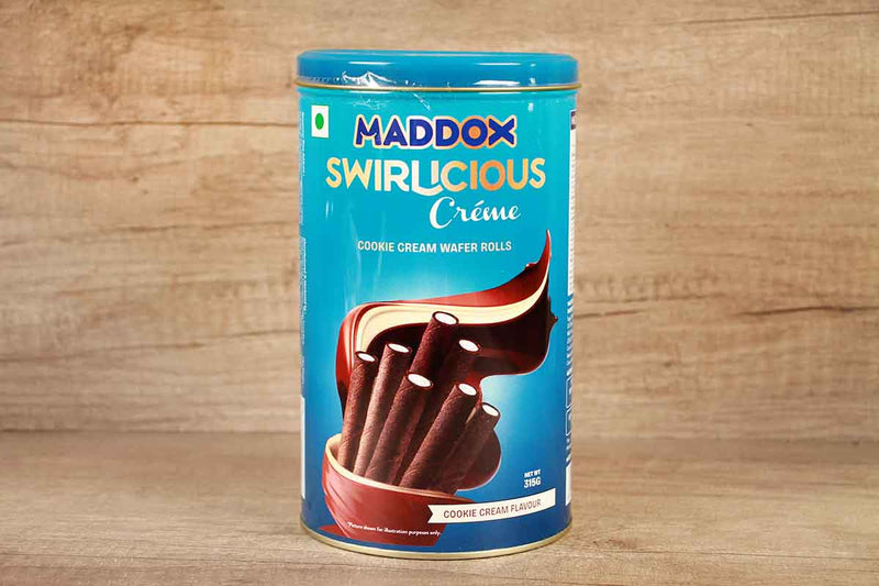maddox swirlicious creme cookie cream wafer rolls 315