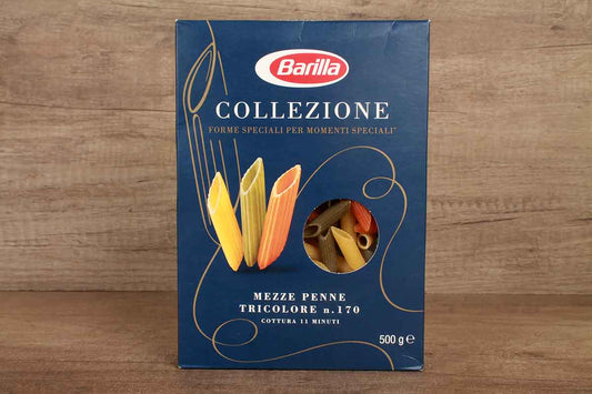 Barilla Mezze Penne Tricolore Pasta 500 Gm