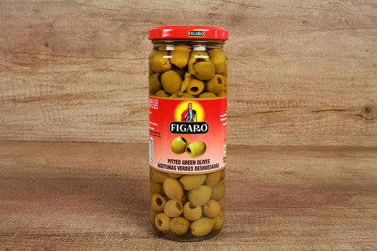 Figaro Green Olives Pitted 420 Gm