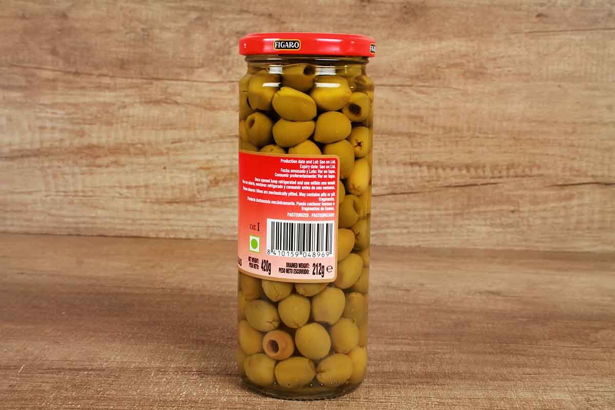 Figaro Green Olives Pitted 420 Gm