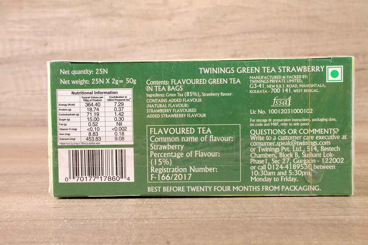 Twinings Strawberry Green Tea 25 Bag