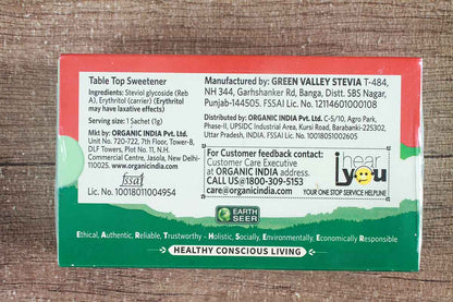 Organic India Natural Sweetener Stevia 25 Gm