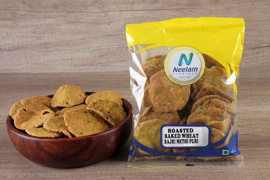 Roasted Baked Wheat Bajra Methi Puri 1 Kg