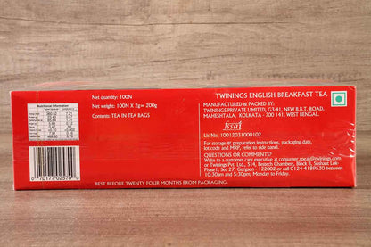 Twinings English Breakfast Tea 100 Bag