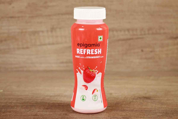 epigamia refresh lassi with a strawberry twist 150