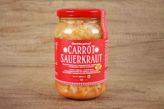 Bombucha Sauerkraut Probiotic Cabbage Pickled With Carrot 450 Gm