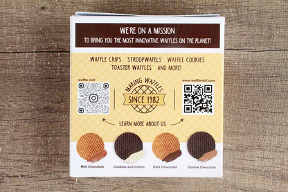 Waffle Mill Milk Chocolate Crumbly & Chocolate Filled Waffle Cookies 70 Gm