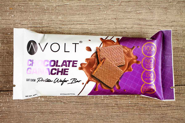 avolt chocolate ganache protein wafer bar 50