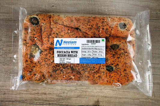 Foccacia With Herbs Bread 300 Gm
