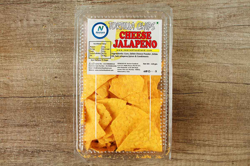 tortilla chips cheese jalapeno 120