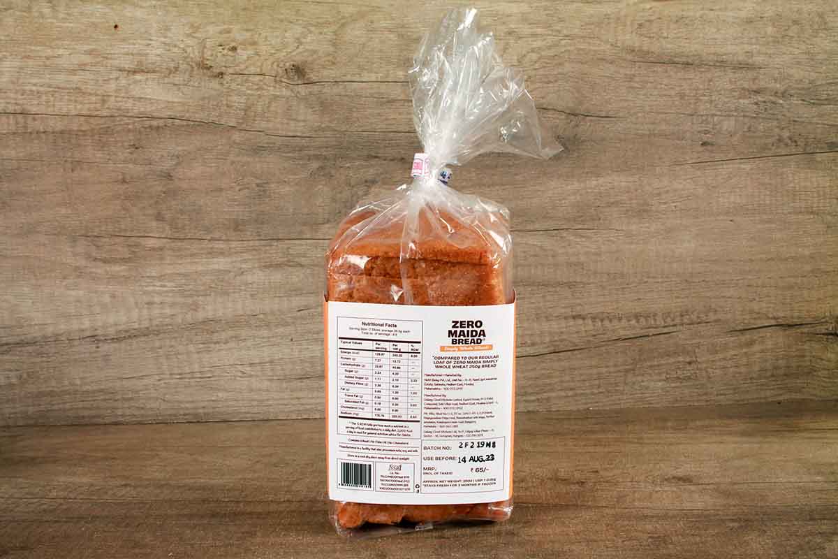 The Health Factory Zero Maida Bread 350 Gm