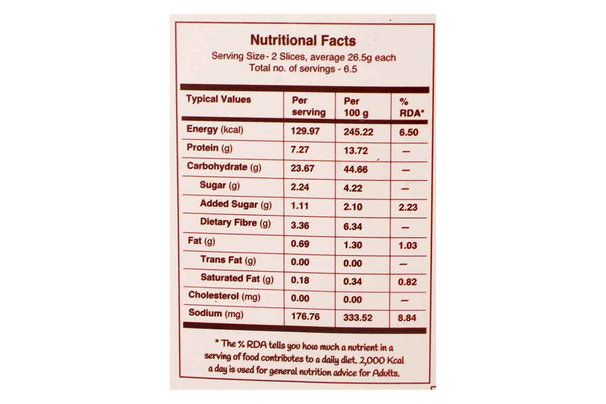 The Health Factory Zero Maida Bread 350 Gm