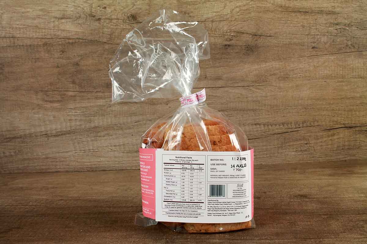 The Health Factory Zero Maida  Multigrain Bread 250 Gm