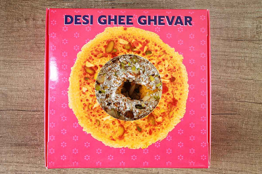 Desi Ghee Ghevar Sweet 1 Piece