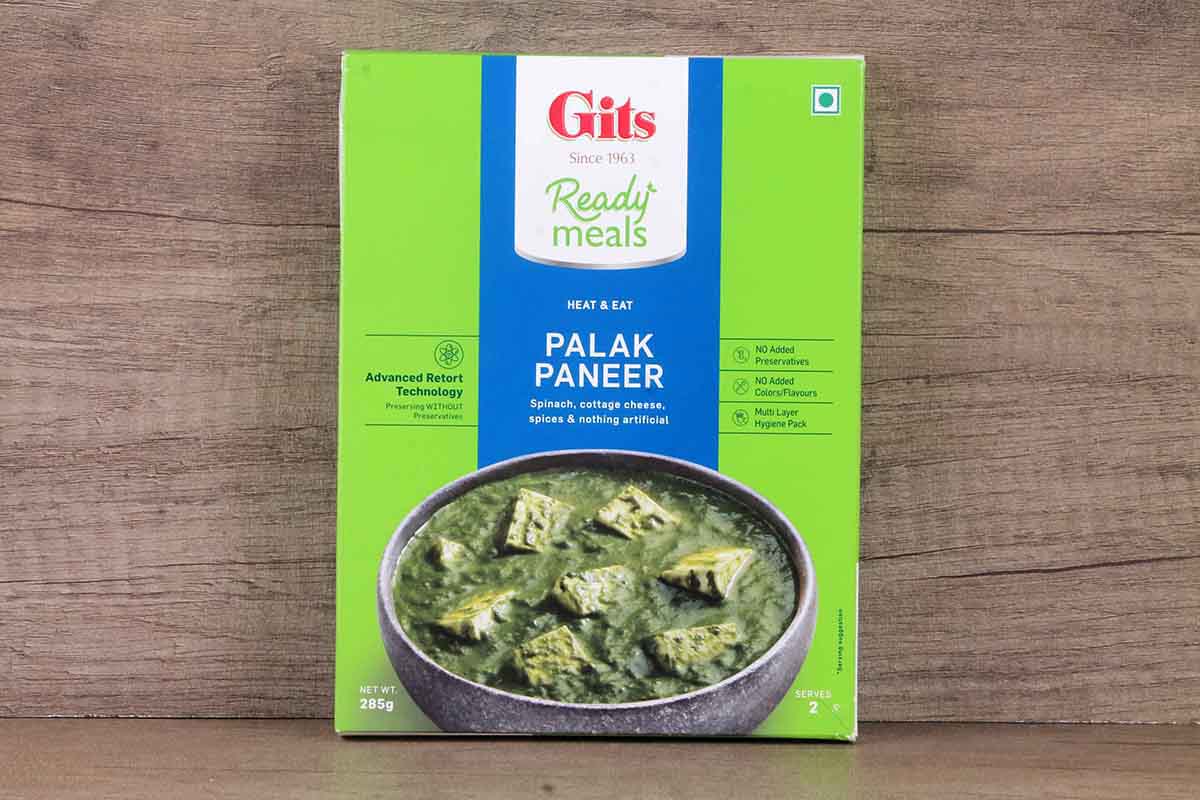 Gits Palak Paneer Ready Meals 285 Gm