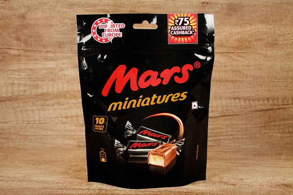 MARS MINIATURES CHOCOLATE 10 TREATS INSIDE 100