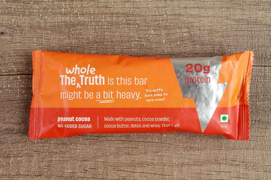 The Whole Truth Peanut Cocoa No Added Sugar Protein Bar 67 Gm