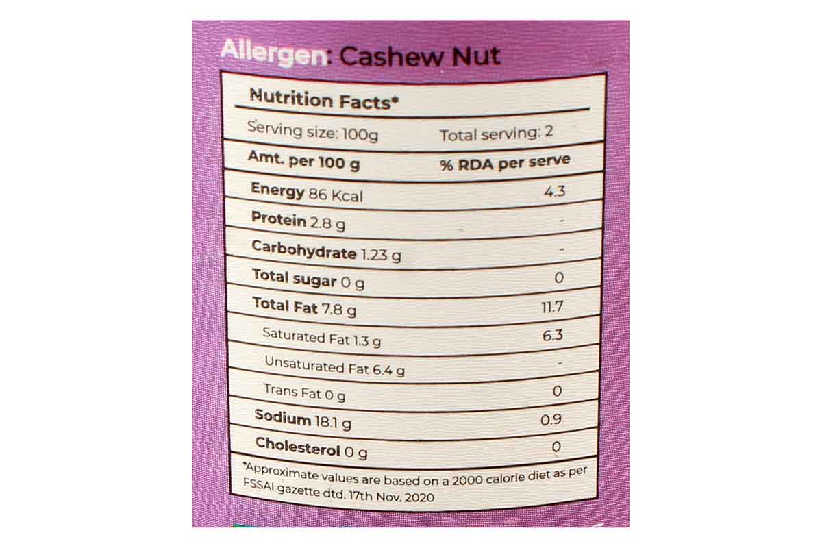 Yogutty Original Plain Unsweetened Cashew Yogurt 200 Gm